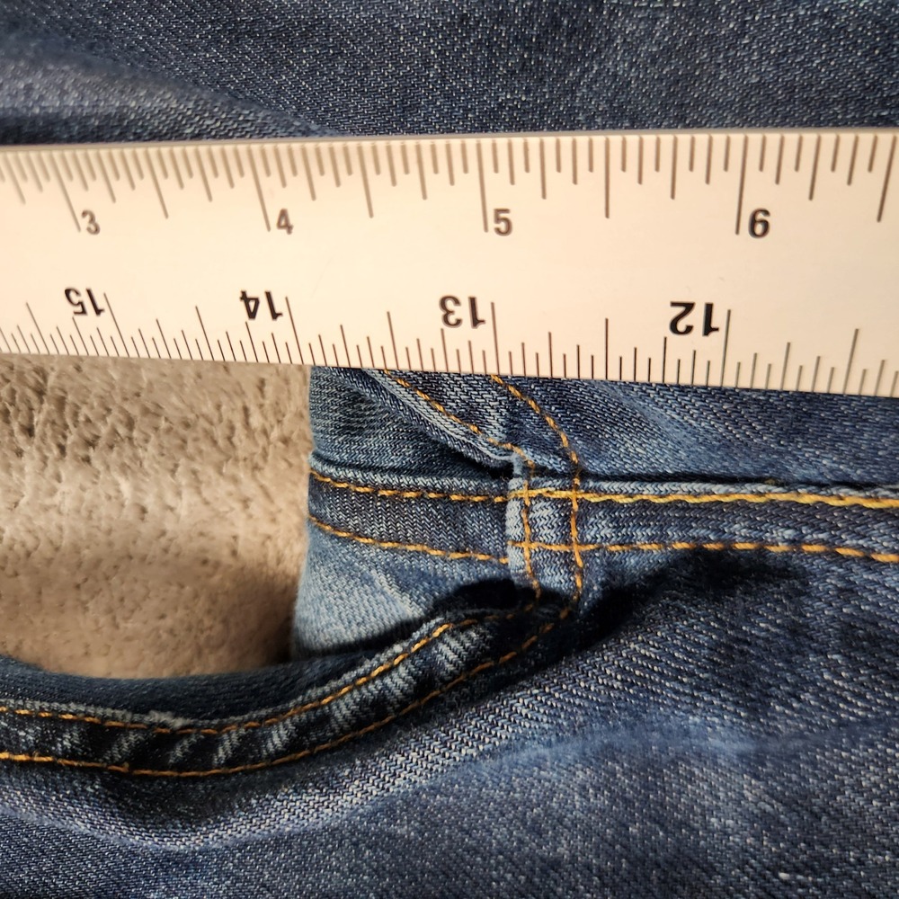Levi's 505 Jeans Men's 40X30 Blue Dark Wash Straight Fit‎ Classic Denim - Picture 3 of 12